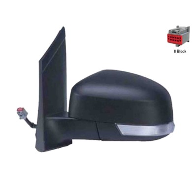 SX_SCRITTA_LOGO.jpg Retrovisore Completo Sinistro Ford Focus Ii 2008-2011 1610119 Elettrico Asferico Termico Con Indicatore Di D