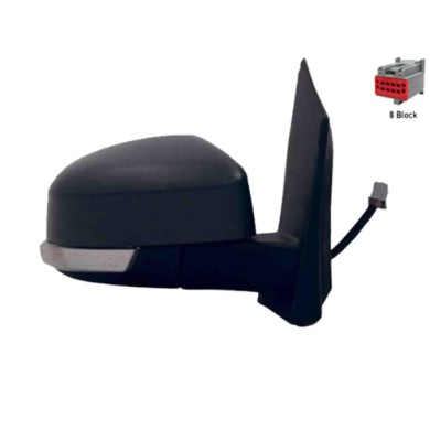 DX_SCRITTA_LOGO.jpg Retrovisore Completo Destro Ford Focus Ii 2008-2011 7 Pins Elettrico Asferico Termico Da Verniciare Con Indi