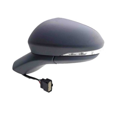 SX_SCRITTA_LOGO.jpg Retrovisore Completo Sinistro Ford Mondeo V 2014 15 Pins 5323956 Base A Verniciare Elettrico Asferico Termic