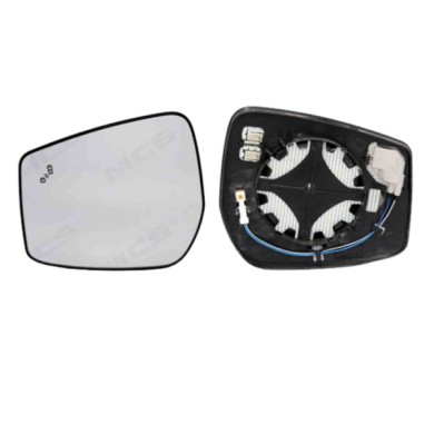 SX_SCRITTA_LOGO.jpg Piastra Retrovisore Sinistro Nissan Note 2012-2016 4 Pins 963663Vf0C Convesso Termico Con Side