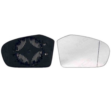 DX_SCRITTA_LOGO.jpg Piastra Retrovisore Destro Mercedes-Benz Classe A 2004-2008 A1698100821 Asferico Termico