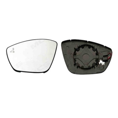 SX_SCRITTA_LOGO.jpg Piastra Retrovisore Sinistro Peugeot 308 2015-2021 2 Pins 1610707680 Convesso Termico Con Side