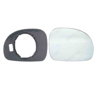 DX_SCRITTA_LOGO.jpg Piastra Retrovisore Destro Peugeot 406 1995-2004 8151T1 Convesso Azzurrato Diametro 84