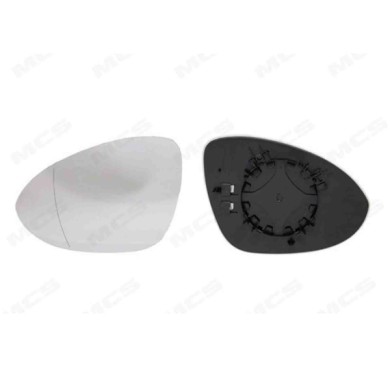 SX_SCRITTA_LOGO.jpg Piastra Retrovisore Sinistro Porsche Cayenne 2017 9Y1857521A Asferico Termico