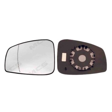 SX_SCRITTA_LOGO.jpg Piastra Retrovisore Sinistro Renault Laguna Coupe 2008-2015 963660003R Asferico Azzurrato