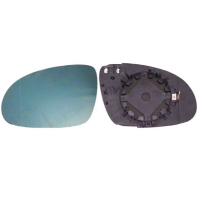 SX_SCRITTA_LOGO.jpg Piastra Retrovisore Sinistro Seat Alhambra 2004-2010 Asferico Azzurrato Termico