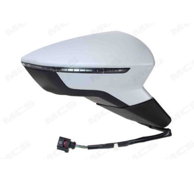 DX_SCRITTA_LOGO.jpg Retrovisore Completo Destro Seat Leon 2012-2020 8 Pins 5F1857508P Elettrico Convesso Termico Da Verniciare
