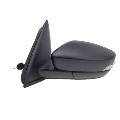 SX_SCRITTA_LOGO.jpg Retrovisore Completo Sinistro Skoda Fabia Iii 2014-2021 2 Pins 6V1857507B Meccanico Convesso Con Indicatore 