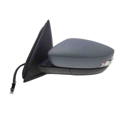 SX_SCRITTA_LOGO.jpg Retrovisore Completo Sinistro Skoda Fabia Iii 2014-2021 6 Pins 6V1857507C Elettrico Convesso Termico Da Vern