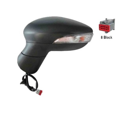 SX_SCRITTA_LOGO.jpg Retrovisore Completo Sinistro Ford Fiesta Tre Volumi 2008-2012 6 Pins 1753824 Elettrico Asferico