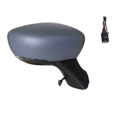 DX_SCRITTA_LOGO.jpg Retrovisore Completo Destro Renault Clio Iv 2017-2021 12 Pins Elettrico Convesso Termico Da Verniciare