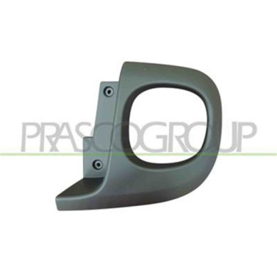 FT0401253_1.JPG Modanatura Destra Paraurti Posteriore Nera Goffrata Per Fiat 500 L Dal 2012 Al 2017