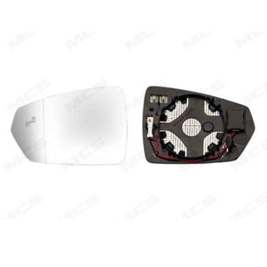 SX_SCRITTA_LOGO.jpg Piastra Retrovisore Sinistro Audi A1 Allstreet 2022 2 Pins Asferico Termico Con Side