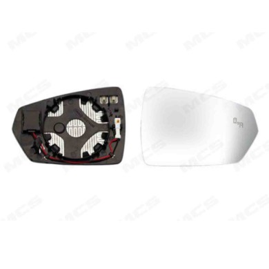 DX_SCRITTA_LOGO.jpg Piastra Retrovisore Destro Audi A1 Allstreet 2022 2 Pins Convesso Termico Con Side