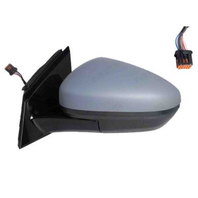 SX_SCRITTA_LOGO.jpg Retrovisore Completo Sinistro Opel Grandland X 2017-2021 8 Pins Elettrico Convesso Termico Da Verniciare