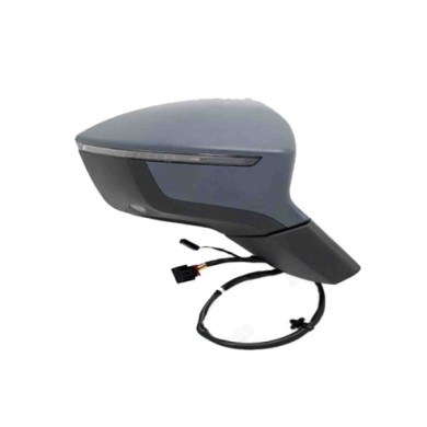 DX_SCRITTA_LOGO.jpg Retrovisore Completo Destro Cupra Ateca 2018-2020 9 Pins Elettrico Convesso Termico Da Verniciare Richiudibi