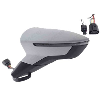 SX_SCRITTA_LOGO.jpg Retrovisore Completo Sinistro Seat Arona 2017 8 Pins 6F1 857 507 Ac Elettrico Convesso Termico Da Verniciare