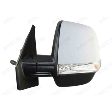 SX_SCRITTA_LOGO.jpg Retrovisore Completo Sinistro Fiat Doblo 2015-2023 2 Pins 0735512765 Specchio Angolo Morto Meccanico Convess