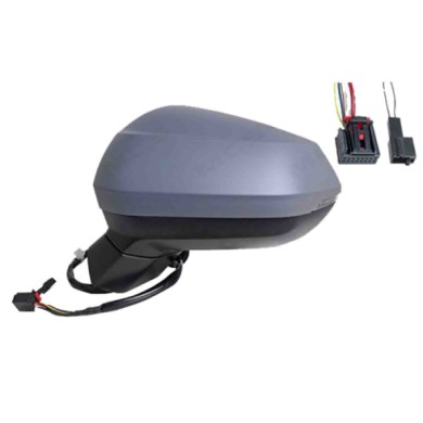 SX_SCRITTA_LOGO.jpg Retrovisore Completo Sinistro Audi Q2 2016-2020 6 Pins 81B 857 409B 9B9 Elettrico Asferico Termico Da Vernic