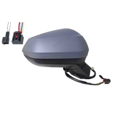 DX_SCRITTA_LOGO.jpg Retrovisore Completo Destro Audi Q2 2016-2020 14 Pins 81B857410C9B9 Elettrico Convesso Termico Da Verniciare