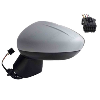 SX_SCRITTA_LOGO.jpg Retrovisore Completo Sinistro Opel Crossland X 2017-2019 5 Pins 13485128 Elettrico Convesso Termico Da Verni