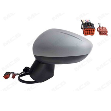 SX_SCRITTA_LOGO.jpg Retrovisore Completo Sinistro Opel Crossland X 2017-2019 7 Pins 13485136 Elettrico Convesso Termico Da Verni