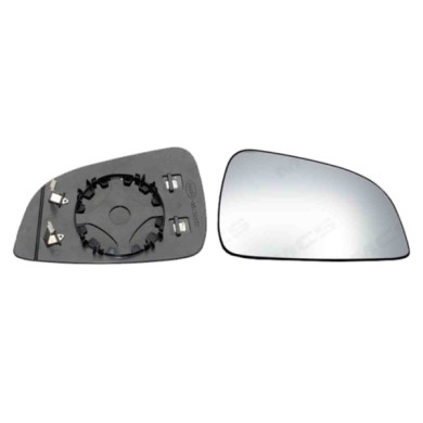 DX_SCRITTA_LOGO.jpg Piastra Retrovisore Destro Opel Astra H 2009-2012 2 Pins 13300627 Convesso Termico