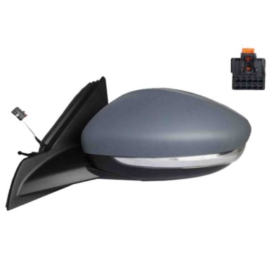 SX_SCRITTA_LOGO.jpg Retrovisore Completo Sinistro Opel Corsa F 2019 2 Pins 98260222Xt Meccanico Convesso Da Verniciare Con Indic