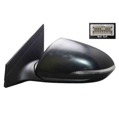SX_SCRITTA_LOGO.jpg Retrovisore Completo Sinistro Hyundai Elantra Tre Volumi 2015-2022 6 Pins 87610-F2040 Elettrico Convesso Ter