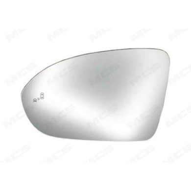 SX_SCRITTA_LOGO.jpg Piastra Retrovisore Sinistro Opel Astra K 2015-2022 2 Pins 13396534 Convesso Termico Con Side Rhd