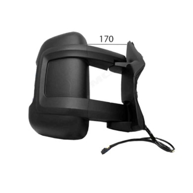 DX_SCRITTA_LOGO.jpg Retrovisore Completo Destro Citroën Jumper | Relay 2006-2023 8153 W2 Specchio Angolo Morto Elettrico Convess