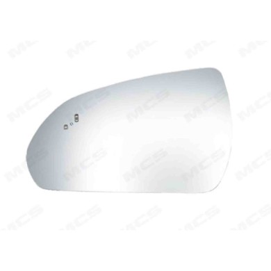 SX_SCRITTA_LOGO.jpg Piastra Retrovisore Sinistro Hyundai I30    2017 2 Pins 87611-G4020 Convesso Termico Con Side