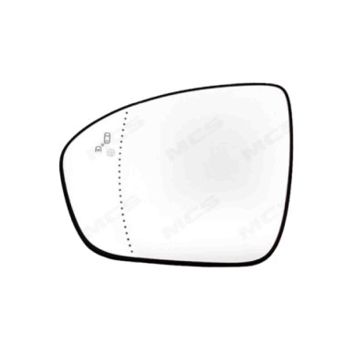 SX_SCRITTA_LOGO.jpg Piastra Retrovisore Sinistro Mitsubishi Asx 2023 2 Pins Mq004216 Asferico Termico Con Side