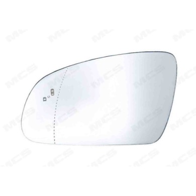 SX_SCRITTA_LOGO.jpg Piastra Retrovisore Sinistro Hyundai Kona 2017-2023 2 Pins 87611-J9130 Asferico Termico Con Side