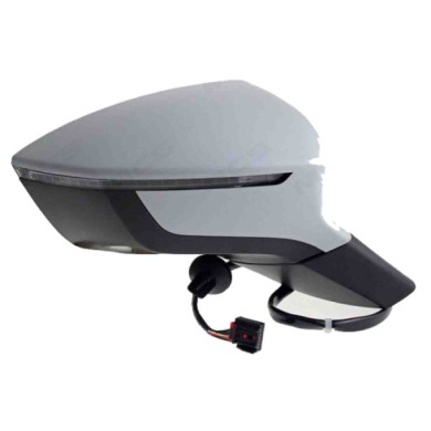 SX_SCRITTA_LOGO.jpg Retrovisore Completo Sinistro Seat Ateca 2016 6 Pins 576857507N 9B9 Elettrico Convesso Termico Da Verniciare