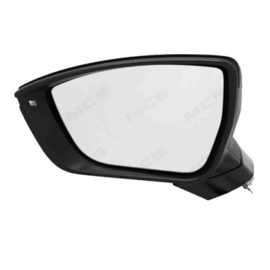 SX_SCRITTA_LOGO.jpg Retrovisore Completo Sinistro Seat Ateca 2016-2020 6 Pins 576857507N Elettrico Convesso Termico Con Indicato