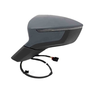 SX_SCRITTA_LOGO.jpg Retrovisore Completo Sinistro Seat Ateca 2016-2020 8 Pins 576857507H Elettrico Convesso Termico Da Verniciar