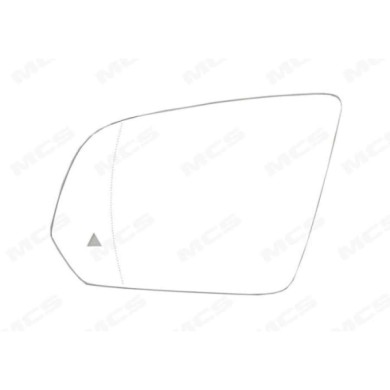 SX_SCRITTA_LOGO.jpg Piastra Retrovisore Sinistro Mercedes-Benz V-Class 2014-2020 2 Pins A4478110433 Asferico Termico Con Side