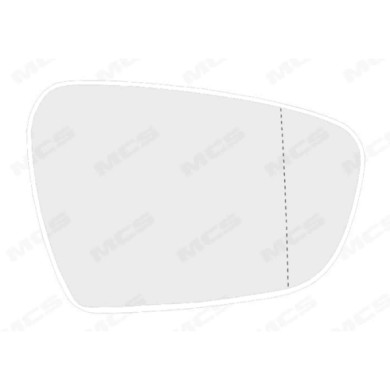 DX_SCRITTA_LOGO.jpg Piastra Retrovisore Destro Kia Cee'D 2012-2018 2 Pins 87621-A2010 Asferico Termico