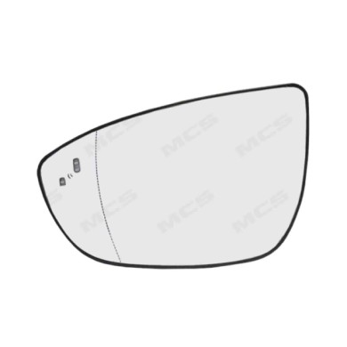 SX_SCRITTA_LOGO.jpg Piastra Retrovisore Sinistro Hyundai Bayon 2021 2 Pins 87611 Q0110 Asferico Termico Con Side