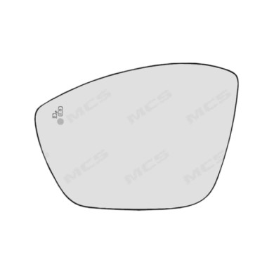 SX_SCRITTA_LOGO.jpg Piastra Retrovisore Sinistro Alfa Romeo Junior 2024 2 Pins Convesso Termico Con Side