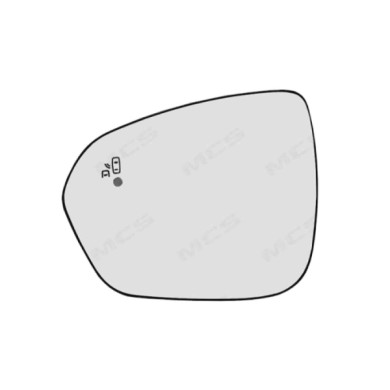 SX_SCRITTA_LOGO.jpg Piastra Retrovisore Sinistro Dacia Duster 2023 2 Pins 963666688R Convesso Termico Con Side