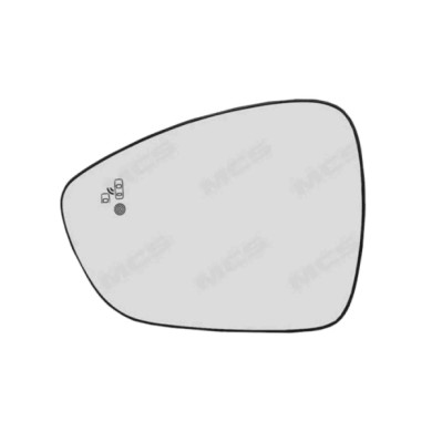 SX_SCRITTA_LOGO.jpg Piastra Retrovisore Sinistro Peugeot 508 I 2014-2018 2 Pins 1612167980 Convesso Termico Con Side