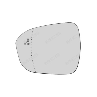 SX_SCRITTA_LOGO.jpg Piastra Retrovisore Sinistro Renault Austral 2022 2 Pins Asferico Termico Con Side