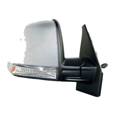DX_SCRITTA_LOGO.jpg Retrovisore Completo Destro Fiat Doblo 2010-2015 2 Pins 0735497875 Meccanico Convesso Da Verniciare Con Indi