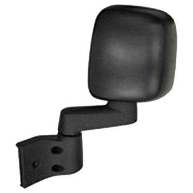 DX_SCRITTA_LOGO.jpg Retrovisore Completo Destro Jeep Wrangler Ii 2003-2010 Meccanico Convesso Nero