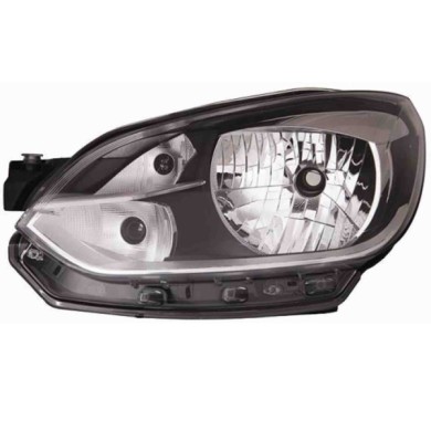10093.JPG Proiettore H4 Elettrico Senza Motore Per Volkswagen Up Lato Destro Dal 2012/01 Al 2016/07