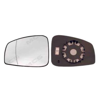 SX_SCRITTA_LOGO.jpg Piastra Retrovisore Sinistro Renault Laguna Coupe 2008-2015 963650003R Asferico Azzurrato Termico