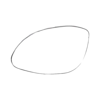 SX_SCRITTA_LOGO.jpg Piastra Retrovisore Sinistro Opel Vectra B 1995-2002 1428721 Convesso