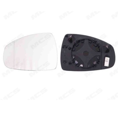 SX_SCRITTA_LOGO.jpg Piastra Retrovisore Sinistro Audi A1 2010-2018 8X0857535E Asferico Termico